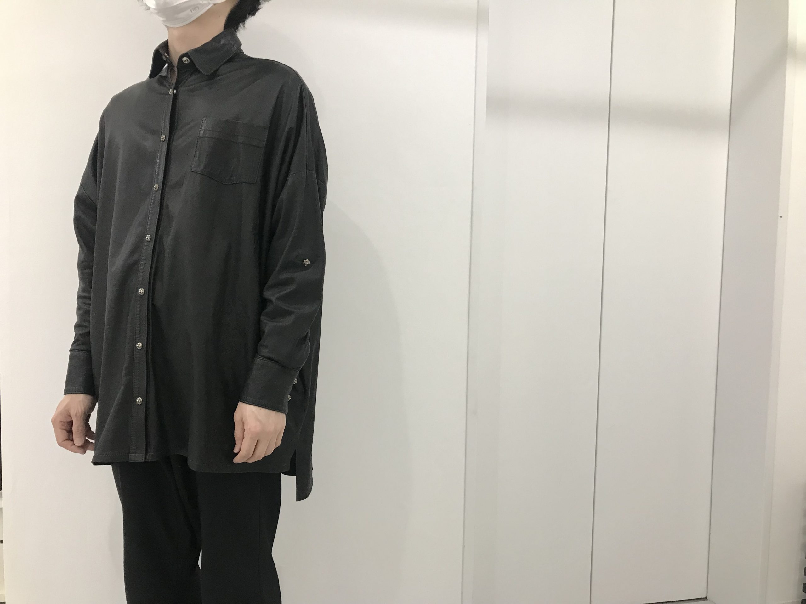 CHROME HEARTS クロムハーツ Mahal Kita Denim Shirt マハルキタ クロスパッチクロスボタンデニム長袖シャツ インディゴ